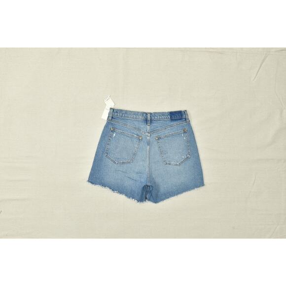 Abercrombie & Fitch Women The Dad Short High Rise Blue Denim Size 29 Cotton NWT - Picture 8 of 8